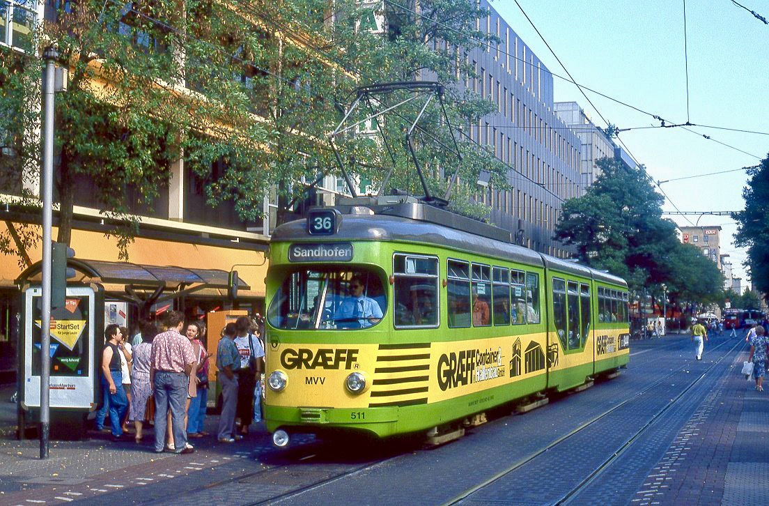 Mannheim 511, Planken, Paradeplatz, 20.08.1993.