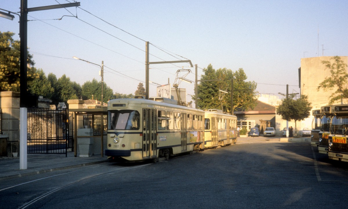 Marseille RTM SL 68 (PCC 2002) Saint-Pierre (Endstation) am 27. Juli 1979.