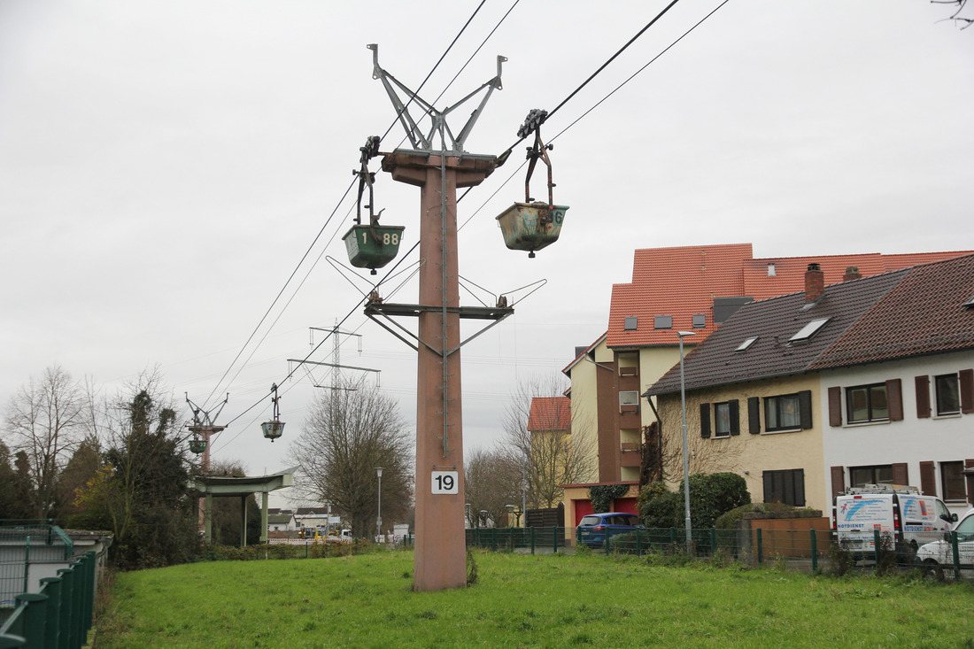 Materialseilbahn Nußloch - Leimen (HeidelbergCement) // Leimen // 11. Dezember 2019
