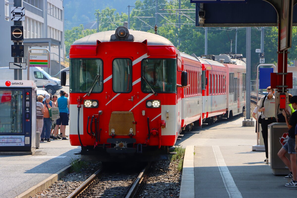 Matterhorn Gotthardbahn Steuerwagen am 10.07.26 in Brig 