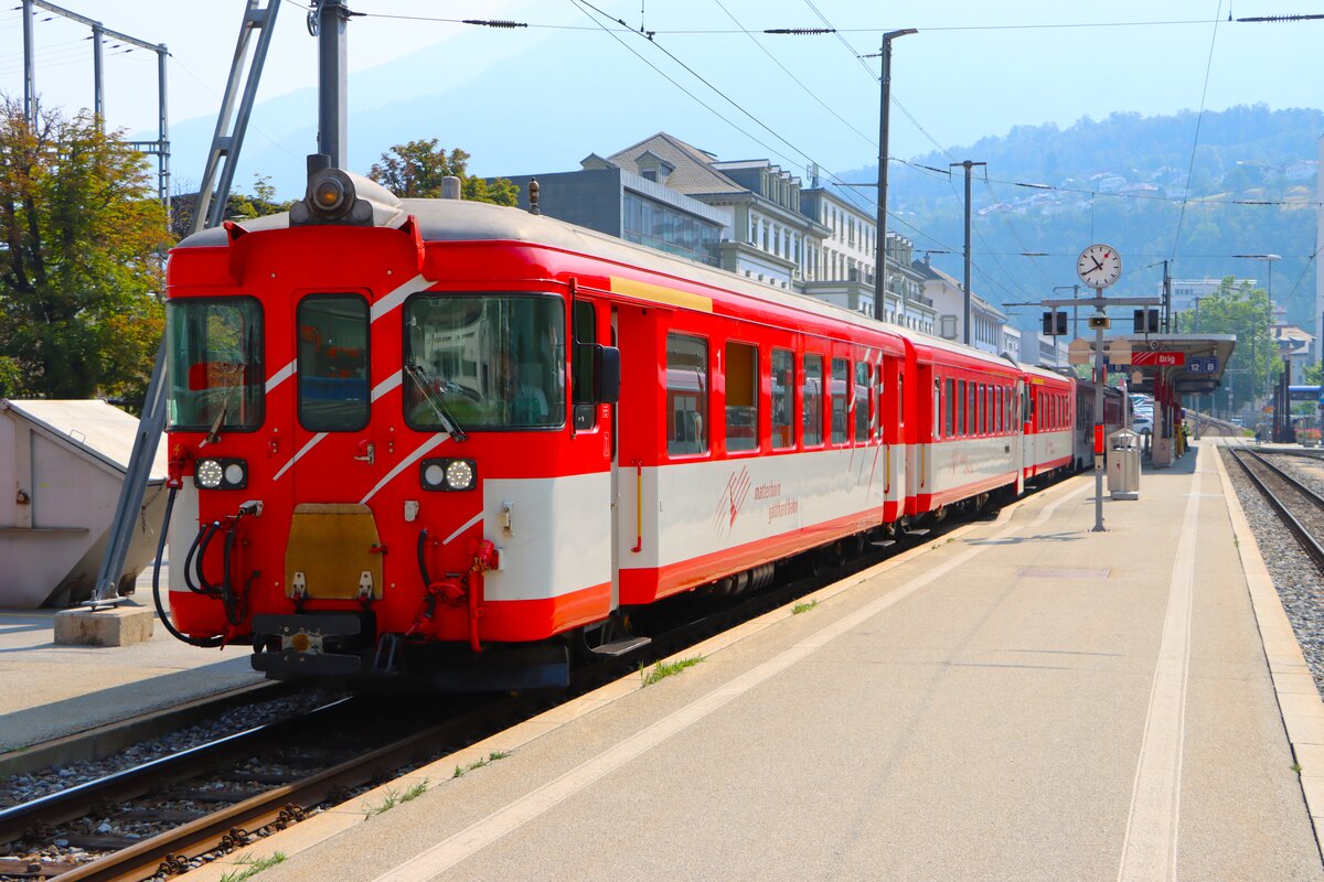 Matterhorn Gotthardbahn Steuerwagen am 10.07.26 in Brig 