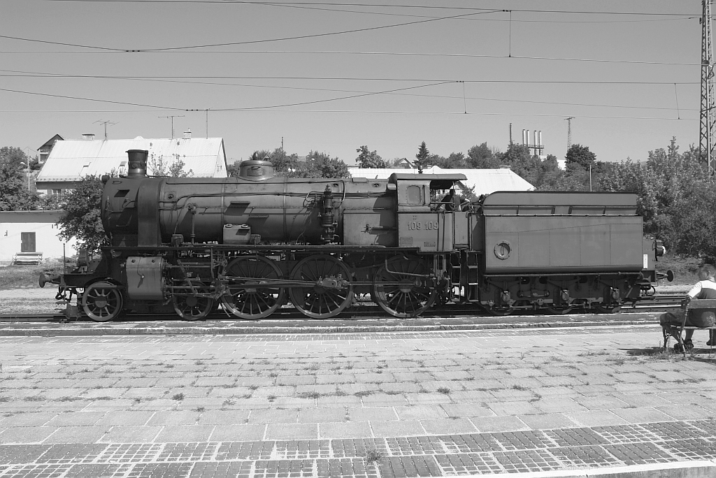 MAV 109.109 am 07.September 2013 im Bf. Szob.
