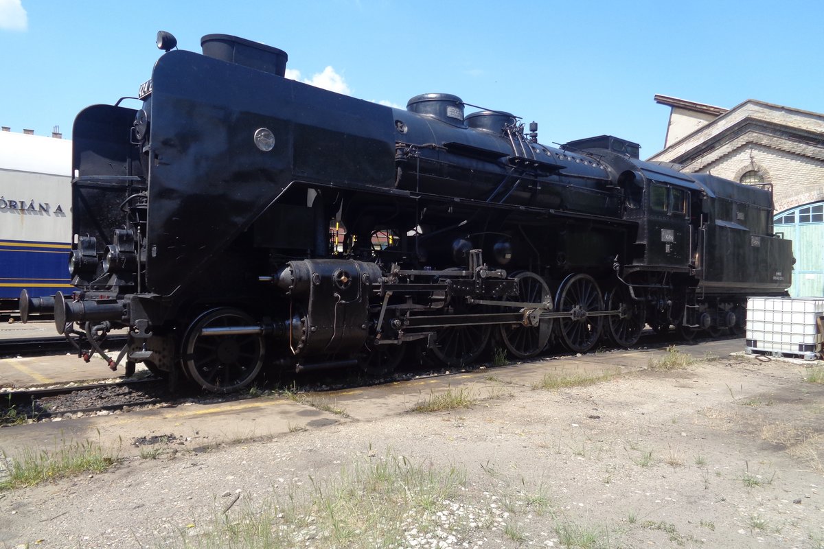 MAV 424 247 steht am 12 Mai 2018 ins Eisenbahnmuseum von Budapest.