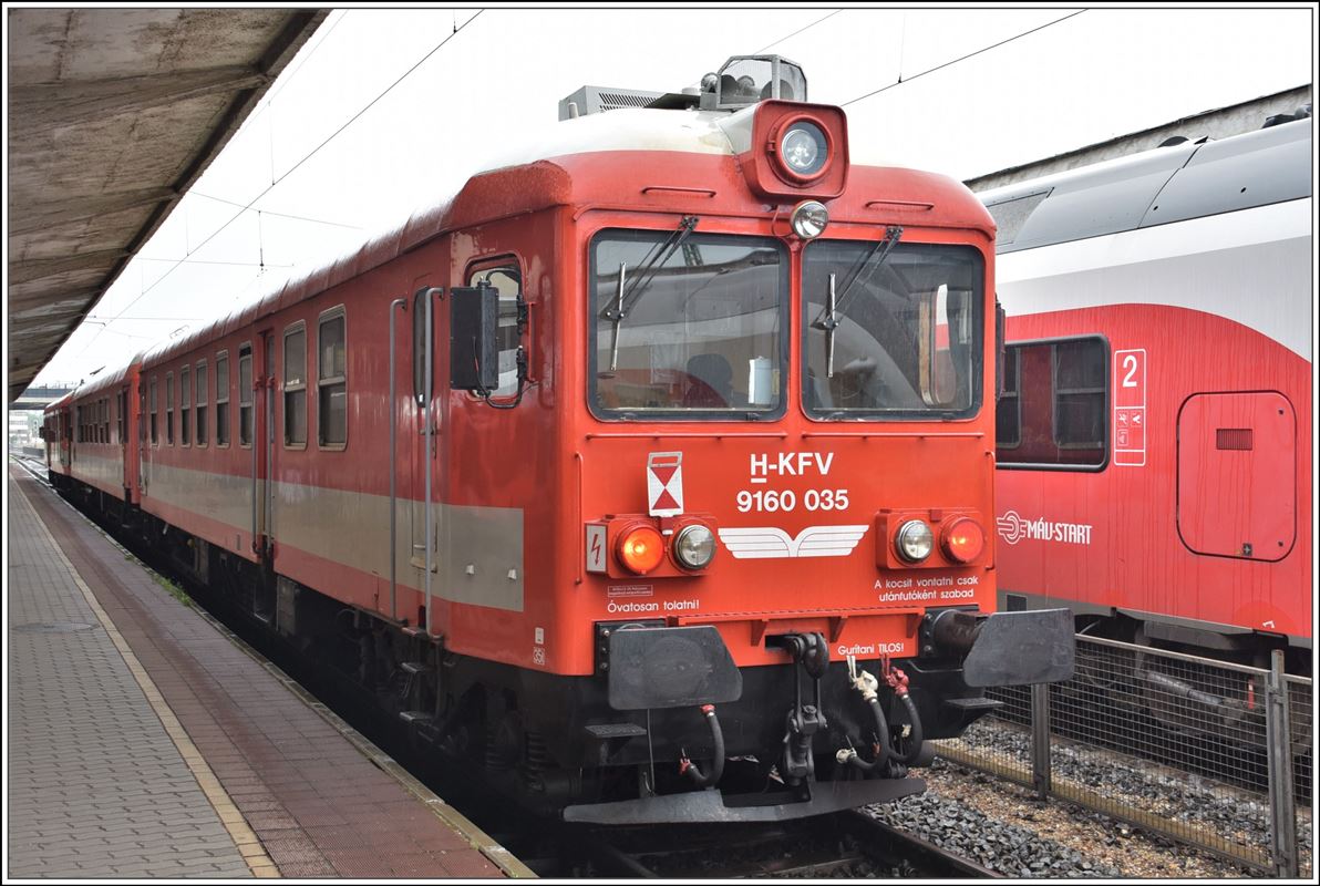 MAV H-KFV 9160 035 Ultraschallmesszug in Györ. (14.06.2018)