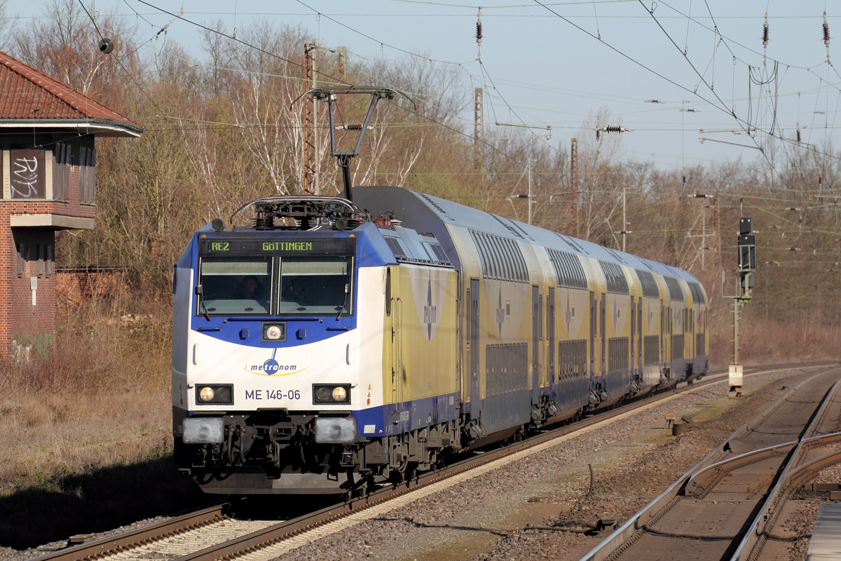 ME 146-06 mit RE2 nach Göttingen in Banteln 24.3.2020