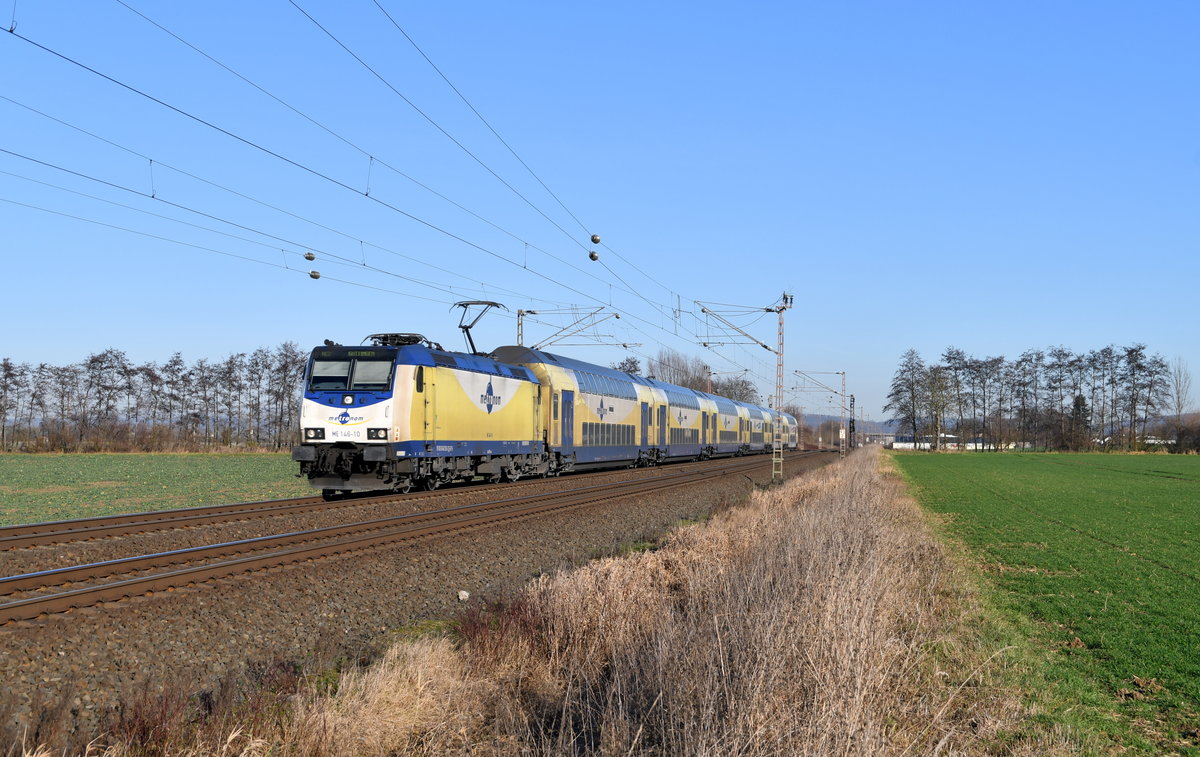 ME 146-10 mit DPN-D 82815 (Hannover Hbf - Göttingen) am 16.01.2020 bei Northeim