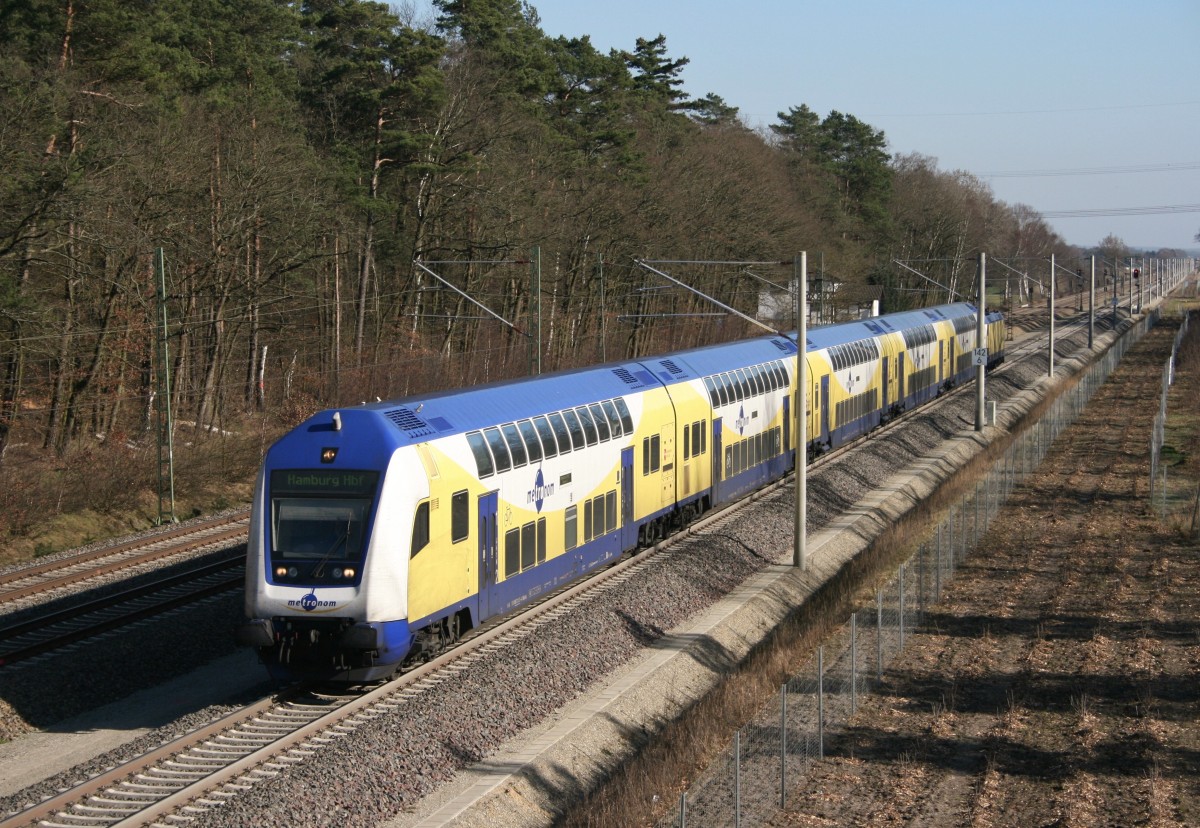 ME 81626 (Lneburg–Hamburg Hbf) am 10.03.2014 zwischen Bardowick und Radbruch