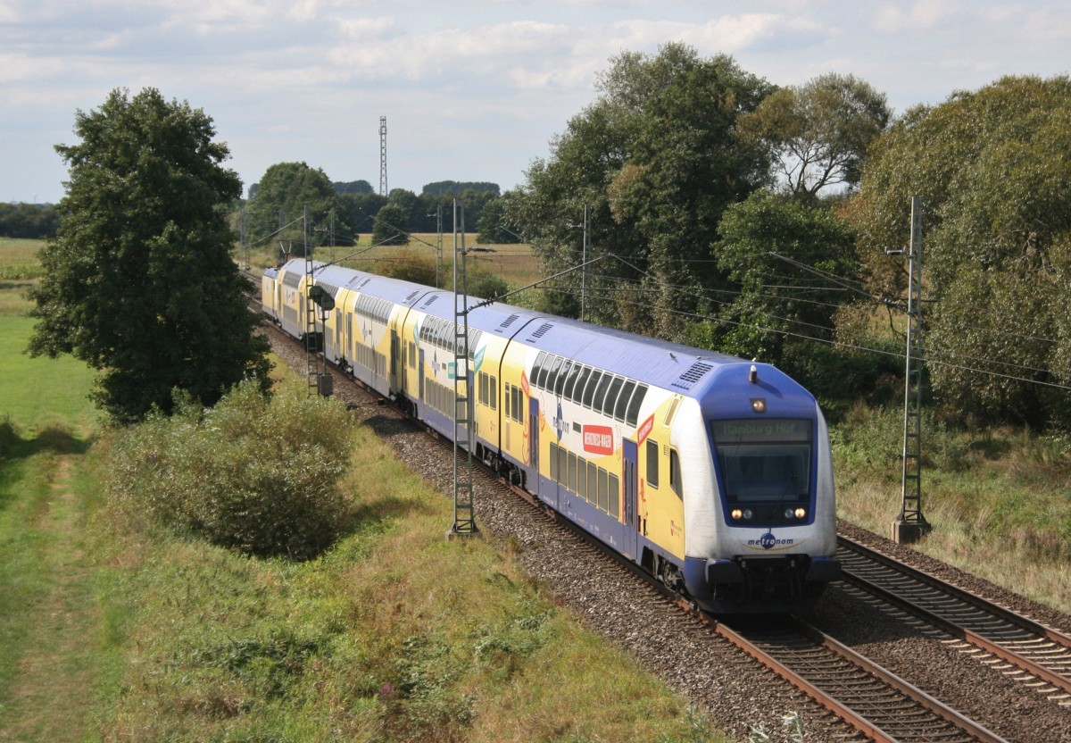 ME 81919 (Bremen Hbf–Hamburg Hbf) am 03.09.2014 zwischen Sagehorn und Ottersberg