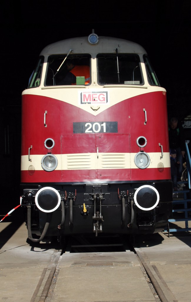 MEG 201 war bei den 3. Verkehrshistorische Tage in Gera zusehen. Foto 28.09.13