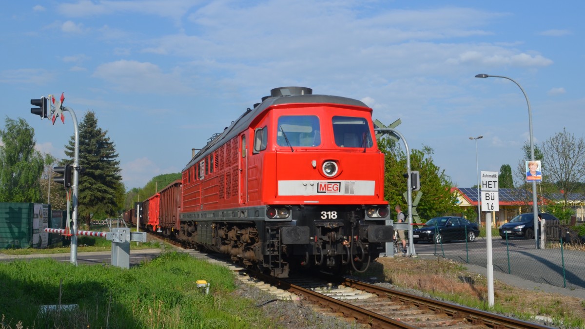 MEG 218 (232 980-8) in Böhlen bei Leipzig 25.04.2014 