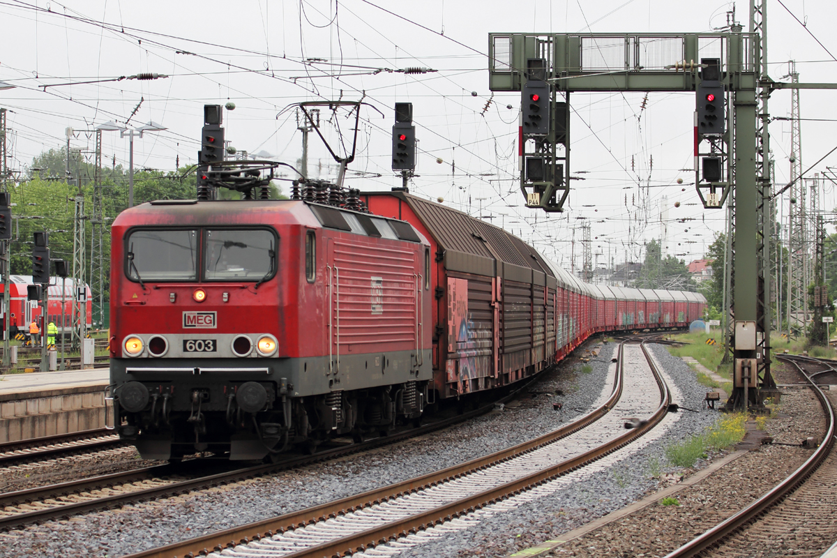 MEG 603 (143 851-4) durchfährt Bremen 24.5.2016