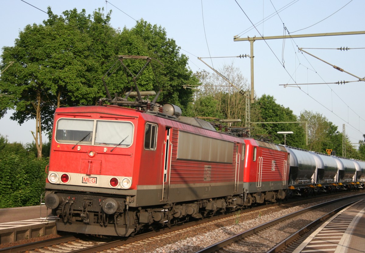MEG 704 mit DGS 99627 (Regensburg Bayernhafen–Rdersdorf) am 22.05.2014 in Beratzhausen