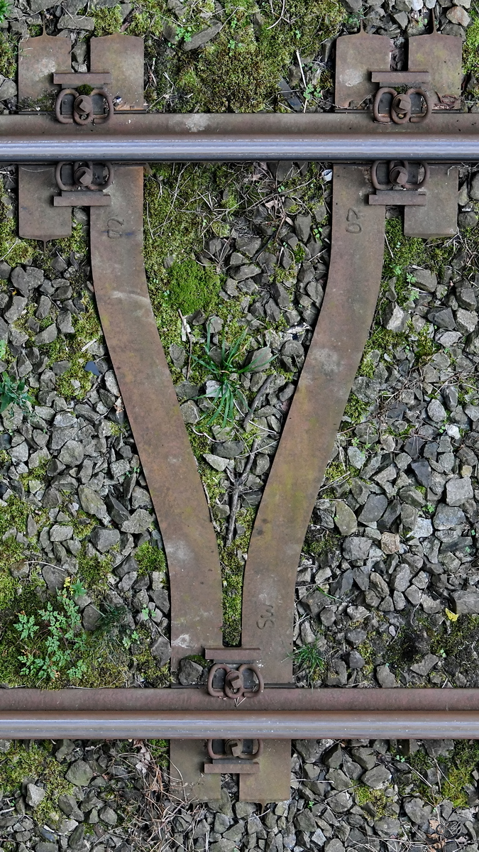 Meine  erste Begegnung  mit Y-Stahlschwellen. (Aichwies, August 2020)