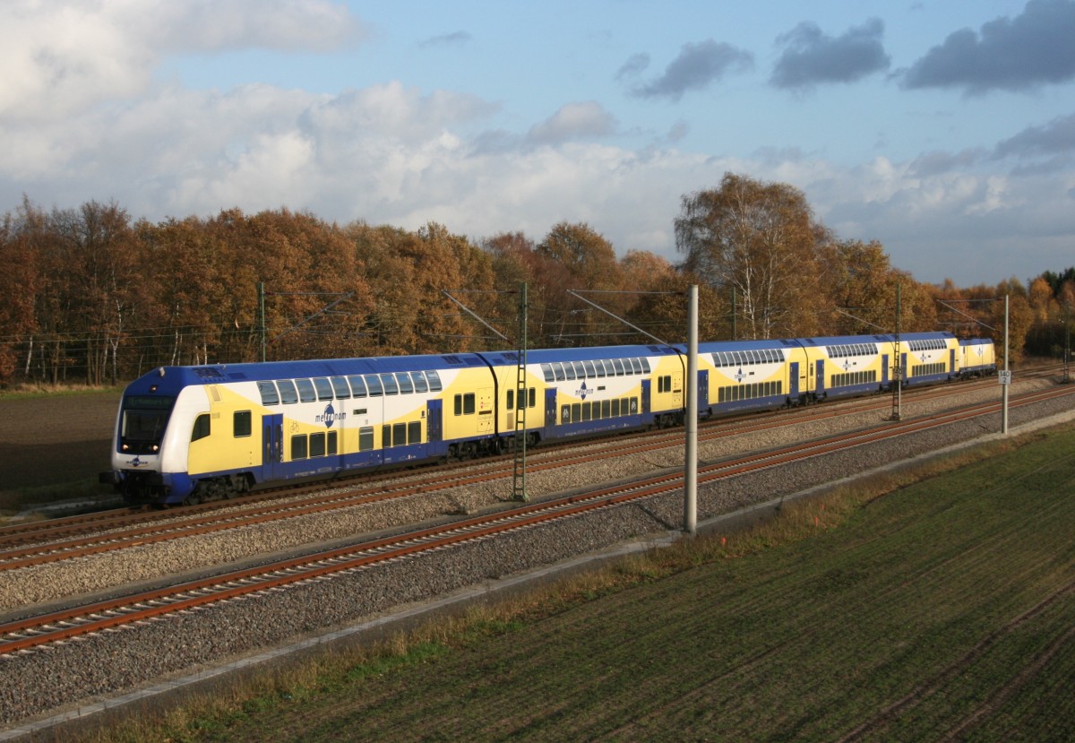 MEr 81626 (Lneburg–Hamburg Hbf) am 13.11.2013 zwischen Bardowick und Radbruch