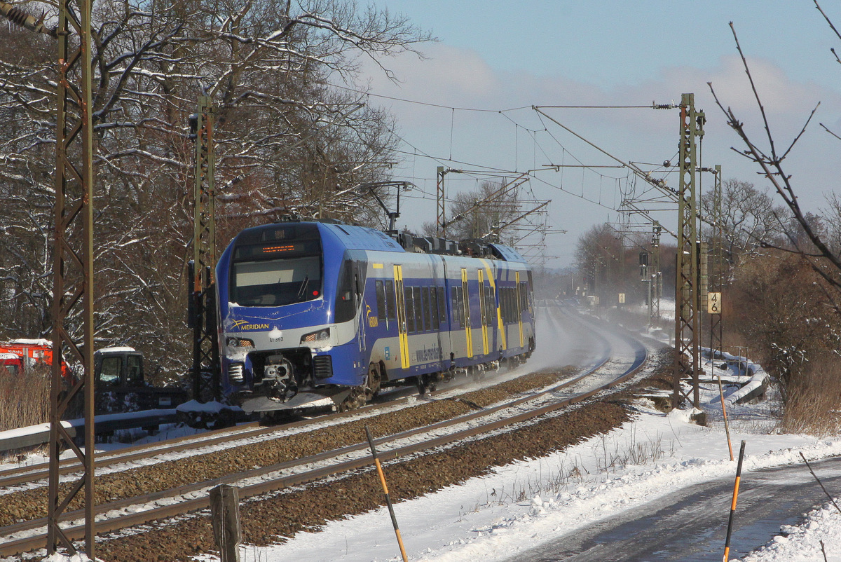 Meridian ET 352 bei Stephanskirchen - 18.1.2016
