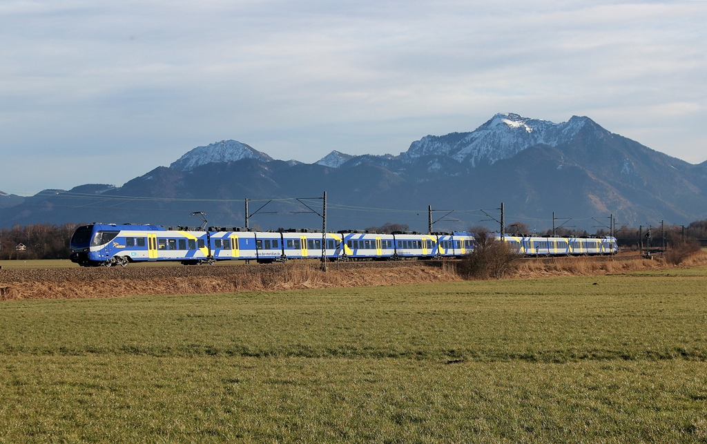 Meridian ETs am 28.12.13 bei Bernau nach München