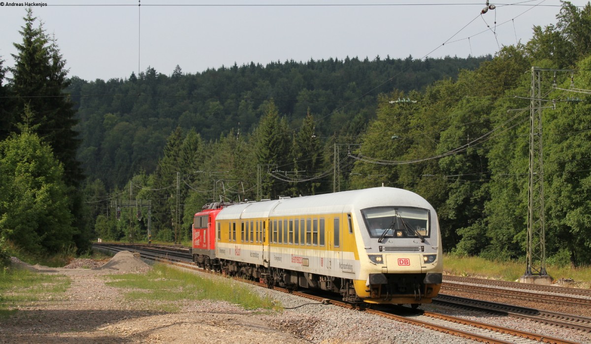 Mess DbZ 95753 (Rastatt-Singen(Htw) mit Schublok 110 169-0 in Hattingen 17.7.13