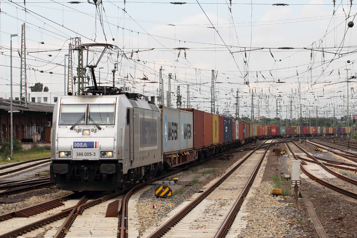 Metrans 386 005-3 durchfährt Bremen Hbf. 5.8.2017