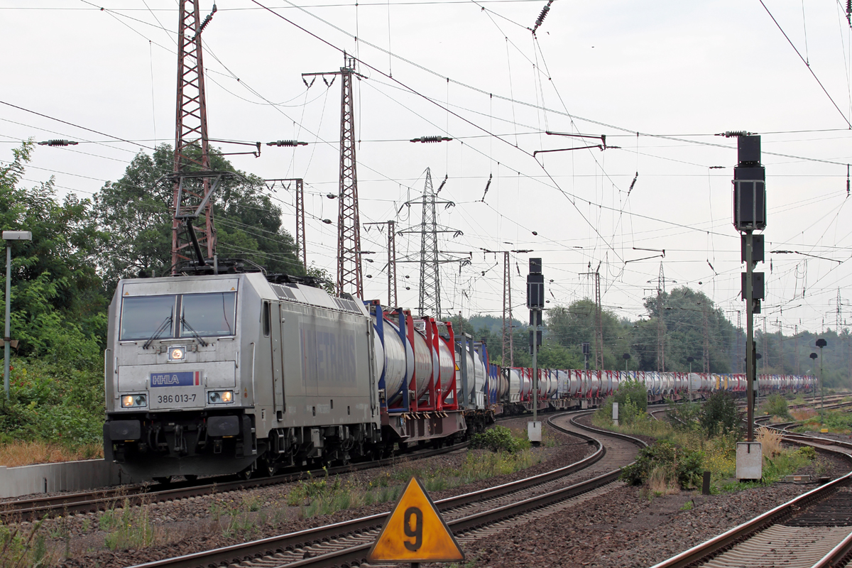 Metrans 386 013-7 in Recklinghausen-Ost 9.8.2018