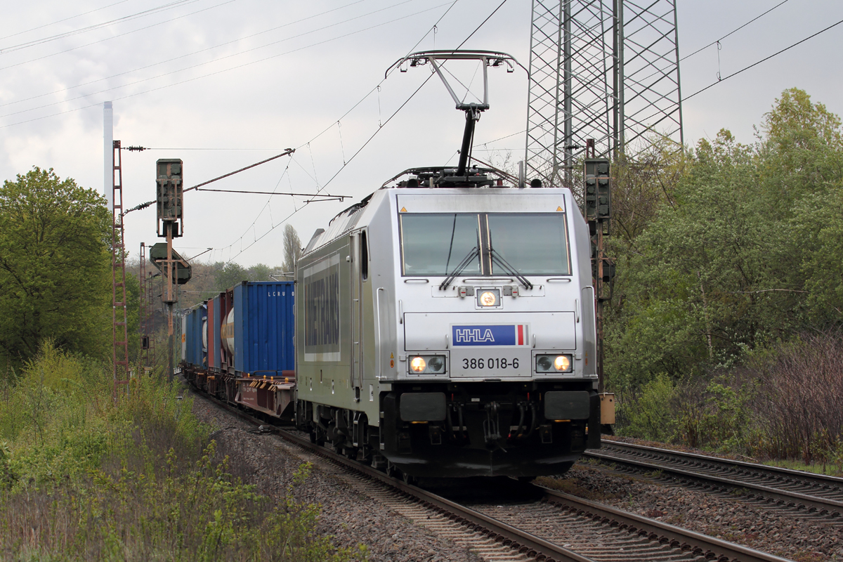 Metrans 386 018-6 in Gelsenkirchen-Bismarck 26.4.2016