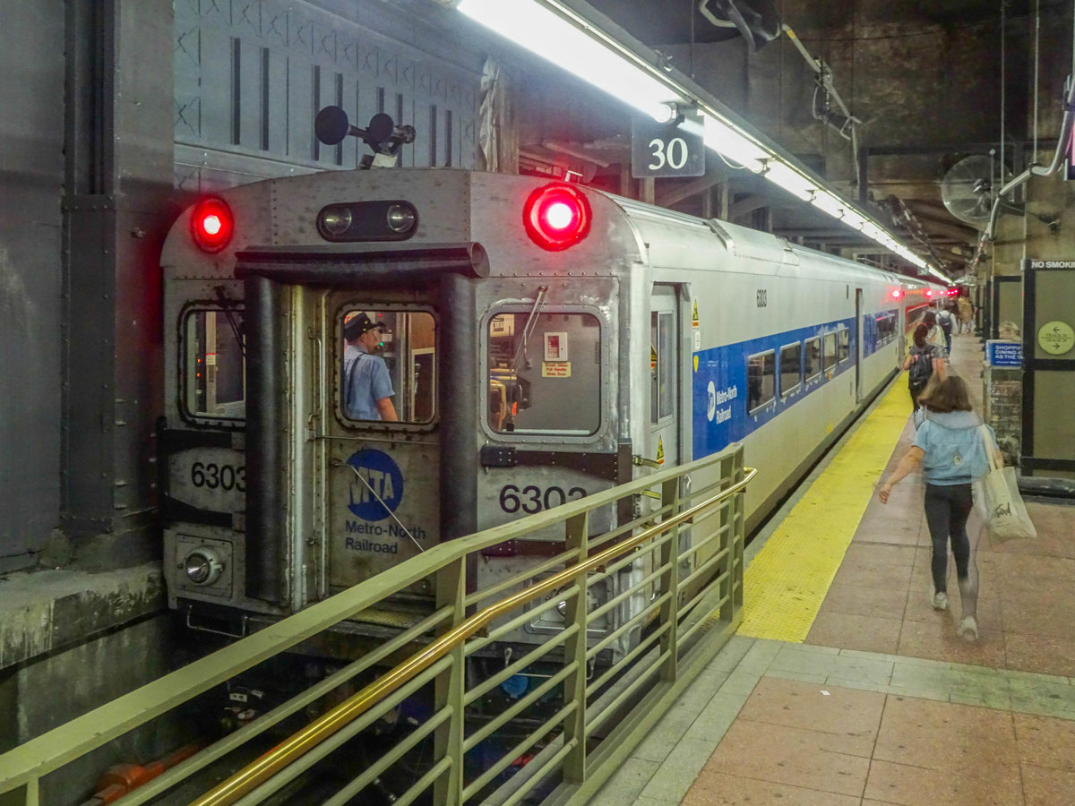Metro North Railroad in New York Grand Central Terminal, 14.09.2019.