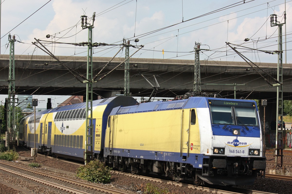 Metronom 146 541 am 29.7.13 in Hamburg-Harburg.