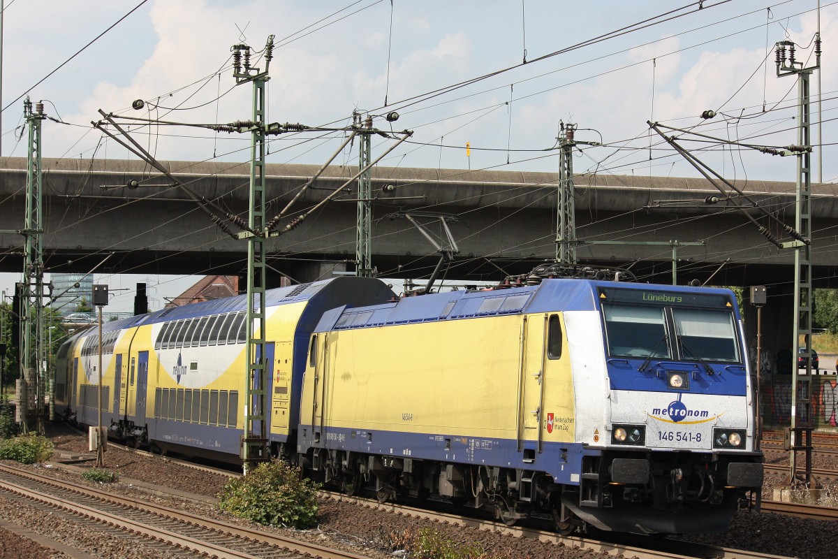 Metronom 146 541 am 29.7.13 in Hamburg-Harburg.