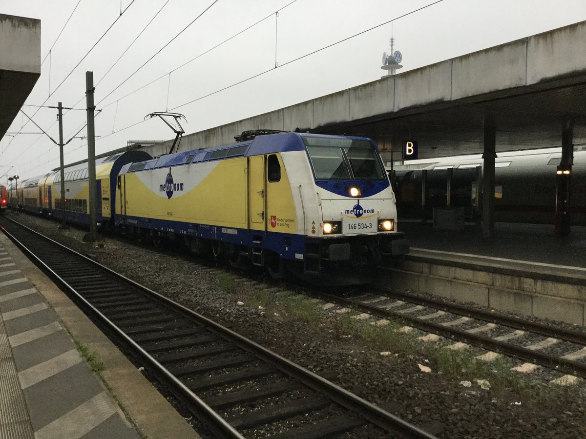 Metronom 146 543-3 in Hannover am 25.06.2016.