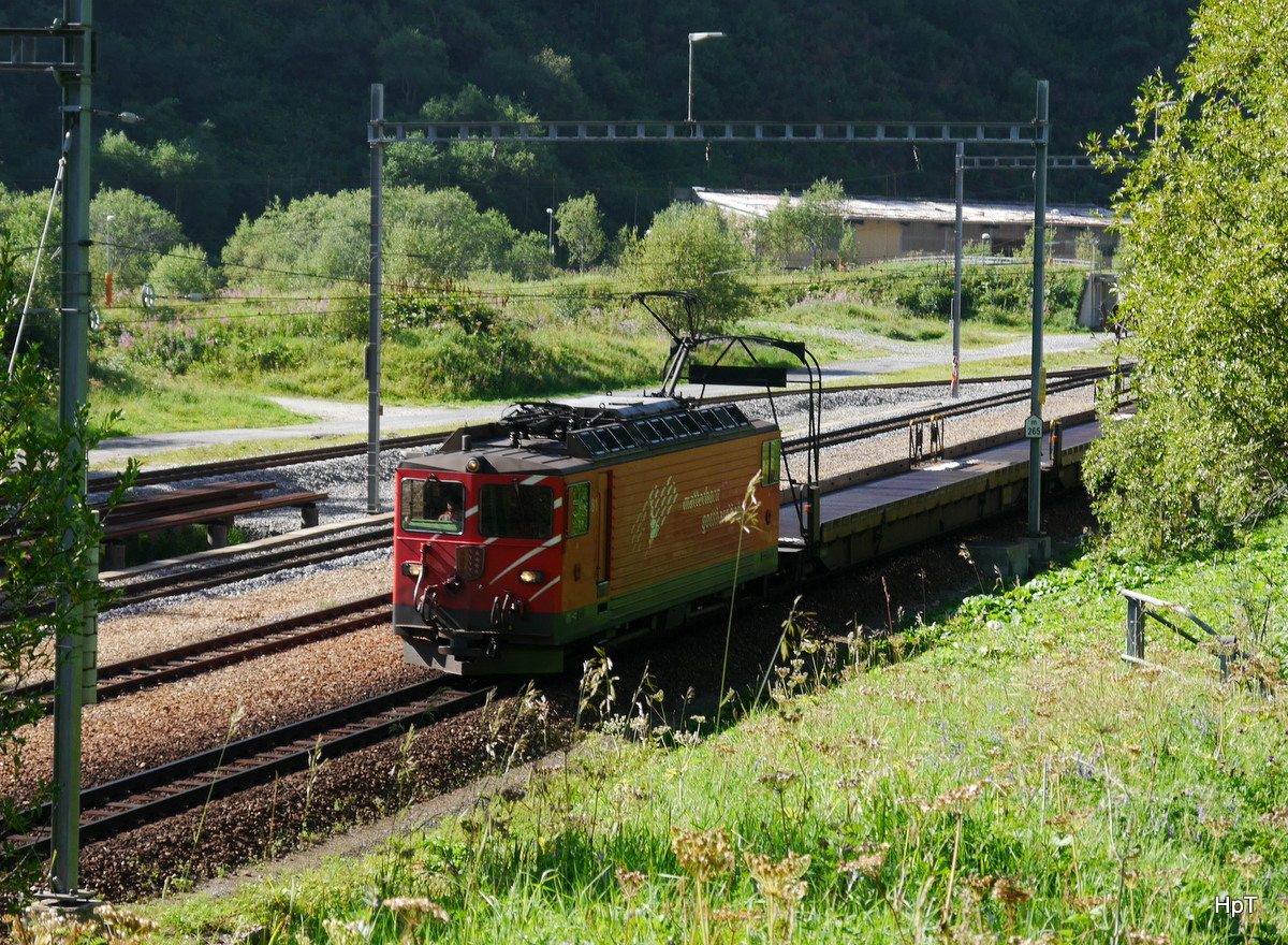 MGB - Autotunnellok Ge 4/4  81 unterwegs in Realp am 04.08.2017