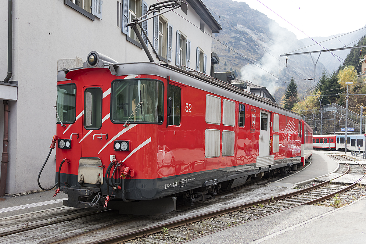 MGB, Deh 4/4, 52, 21.10.2017, Göschenen 


