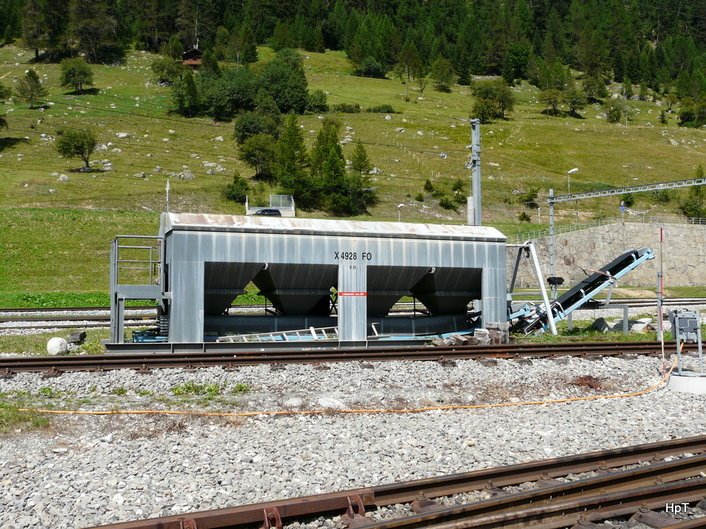 MGB - Rest des Dienstwagen X 4928 in Oberwald am 17.08.2013