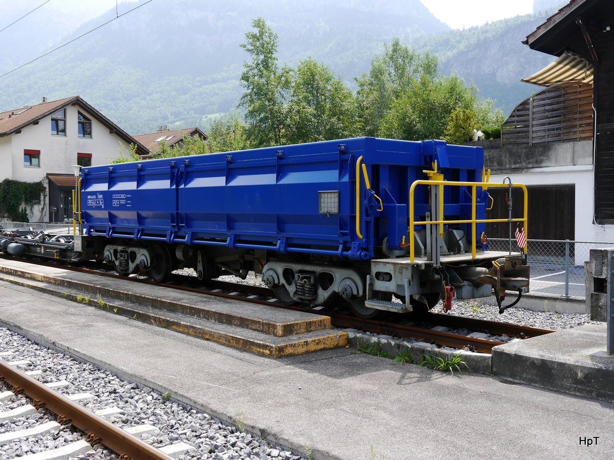 MIB / KWO - Schotterwagen Fau  ( ex BOB ) abgestellt in Meiringen am 04.08.2017