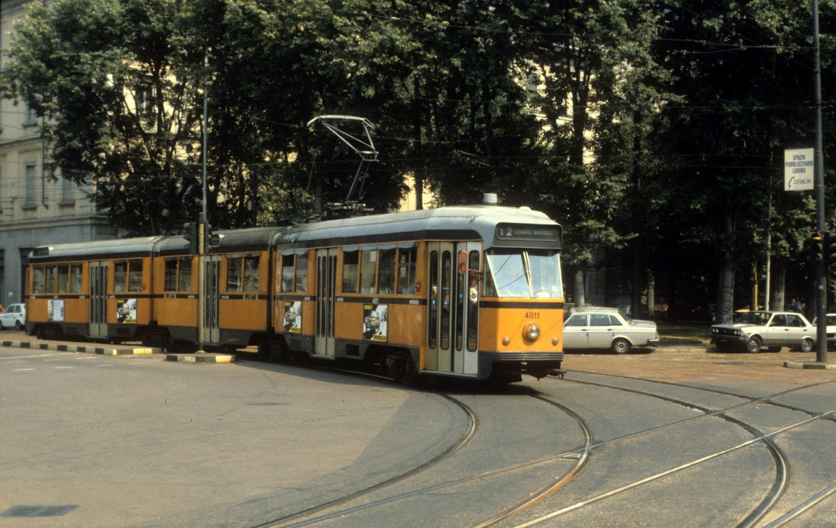 Milano / Mailand ATM SL 12 (GTw 4811) im August 1984.