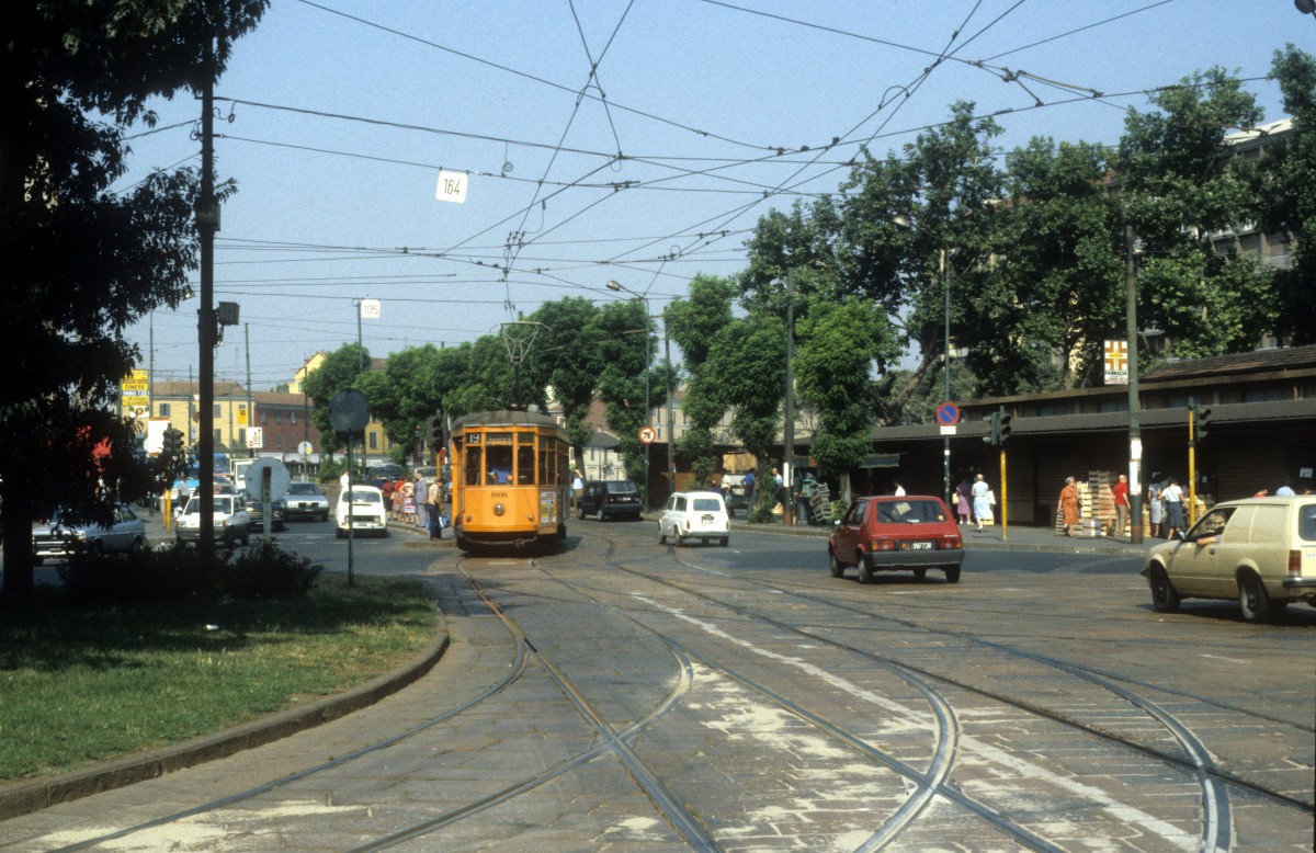 Milano / Mailand ATM SL 19 (Tw 1806) im August 1984.