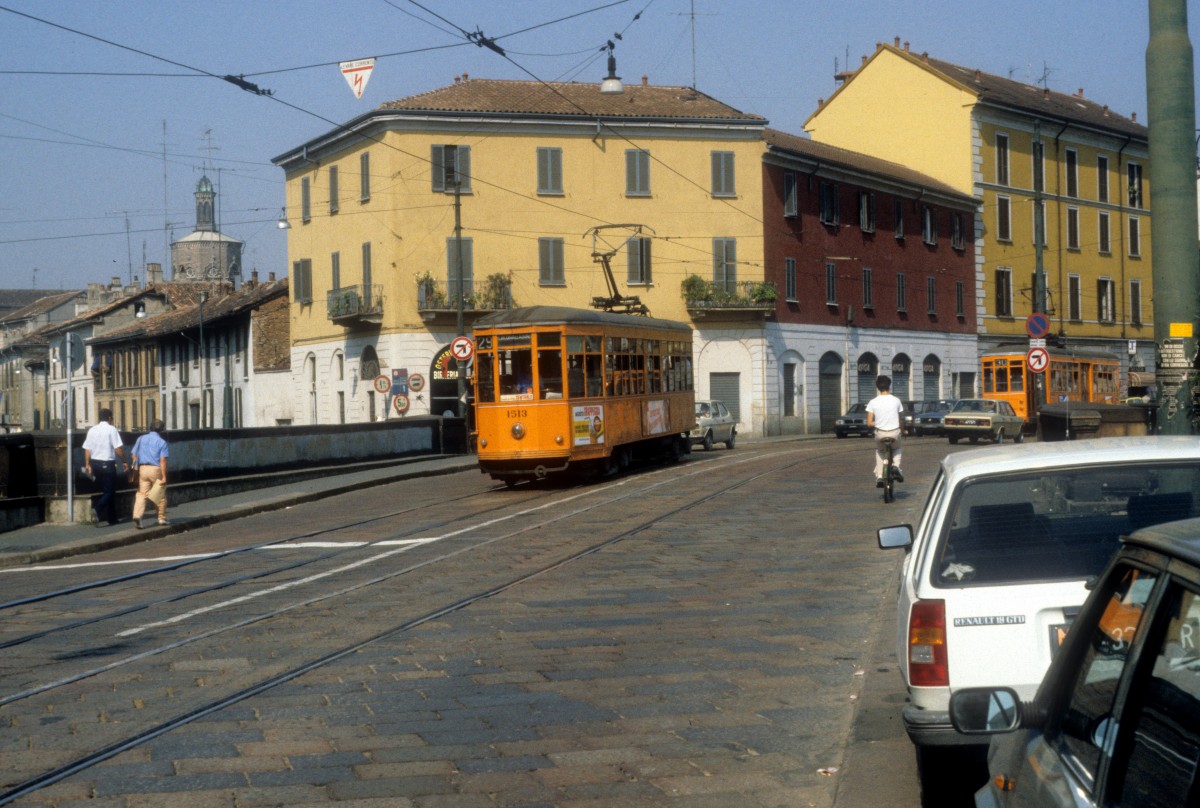 Milano / Mailand ATM SL 29 (Tw 1413) Via Gorizia im August 1984.
