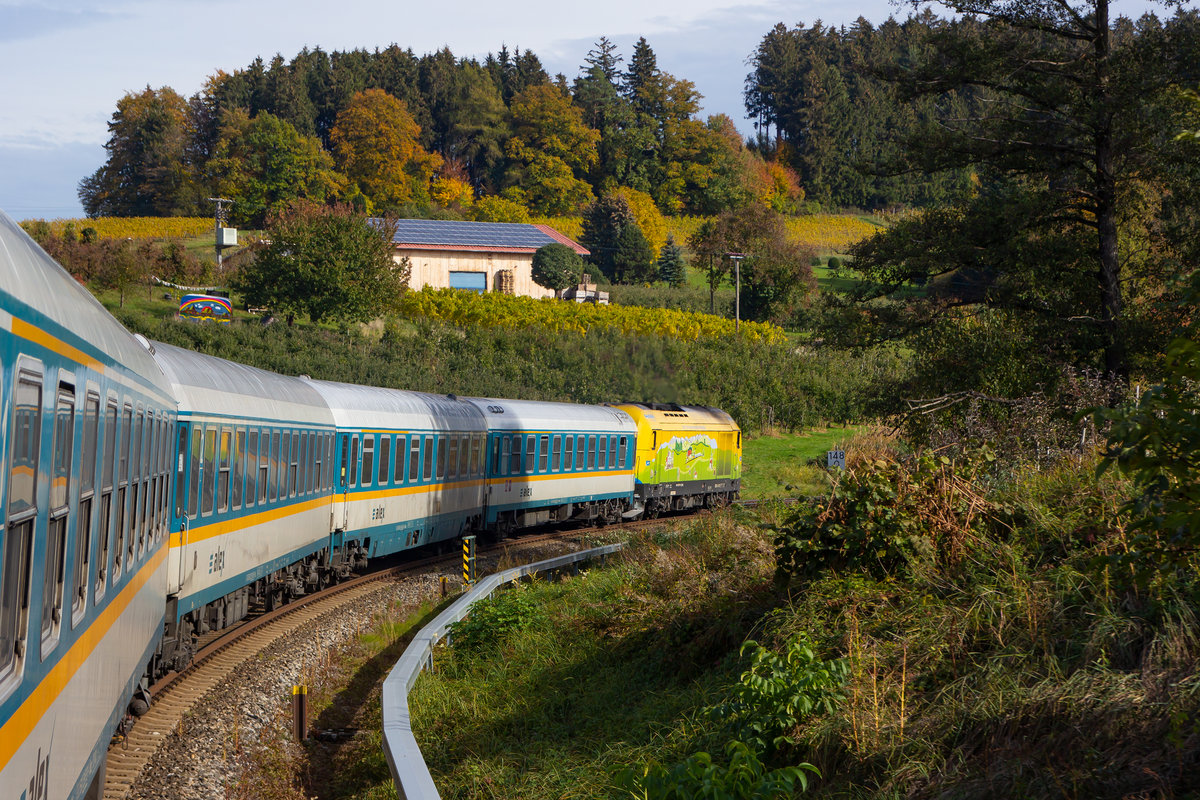 Mit dem Alex Vollzug und der Bodolok hinauf ins Allgäu. Von Lindau aus. 2.11.18 223 013-4