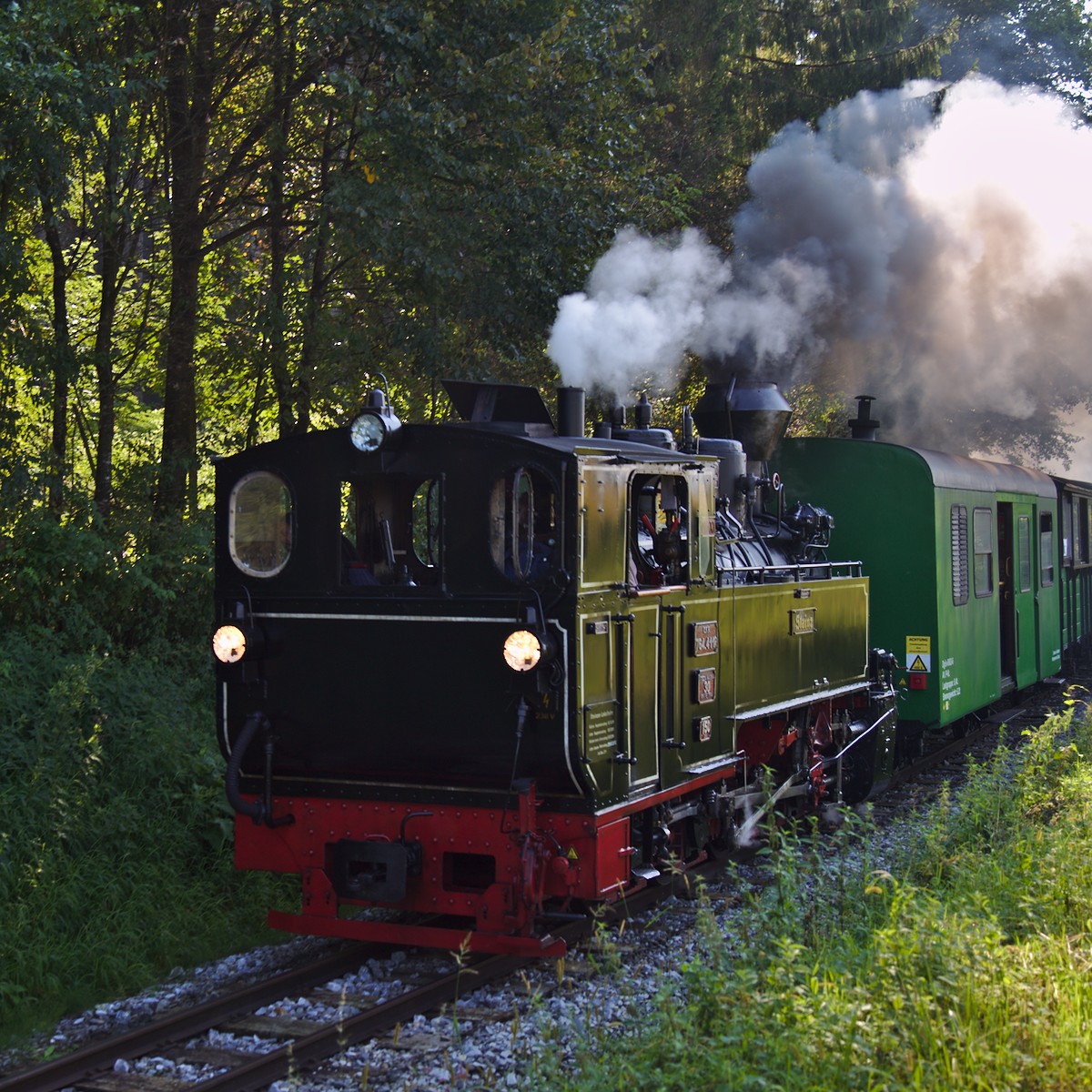 Mit diesem Kohlekasten voraus ist diese Aufnahme kurz vor Preding-Wieselsdorf entstanden. (27.08.2016)
