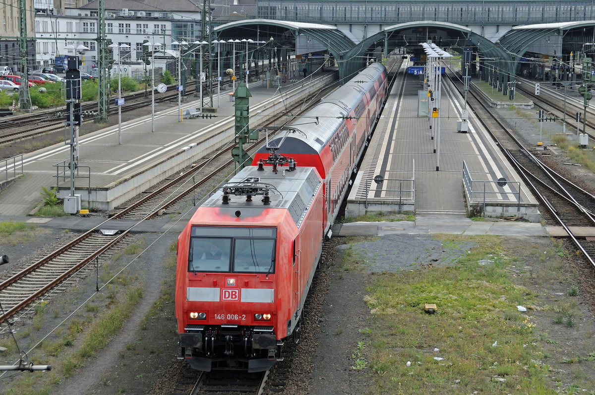 Mit den Jahren verblasst BR 146 006-2 @ Darmstadt 12 Okt. 2016