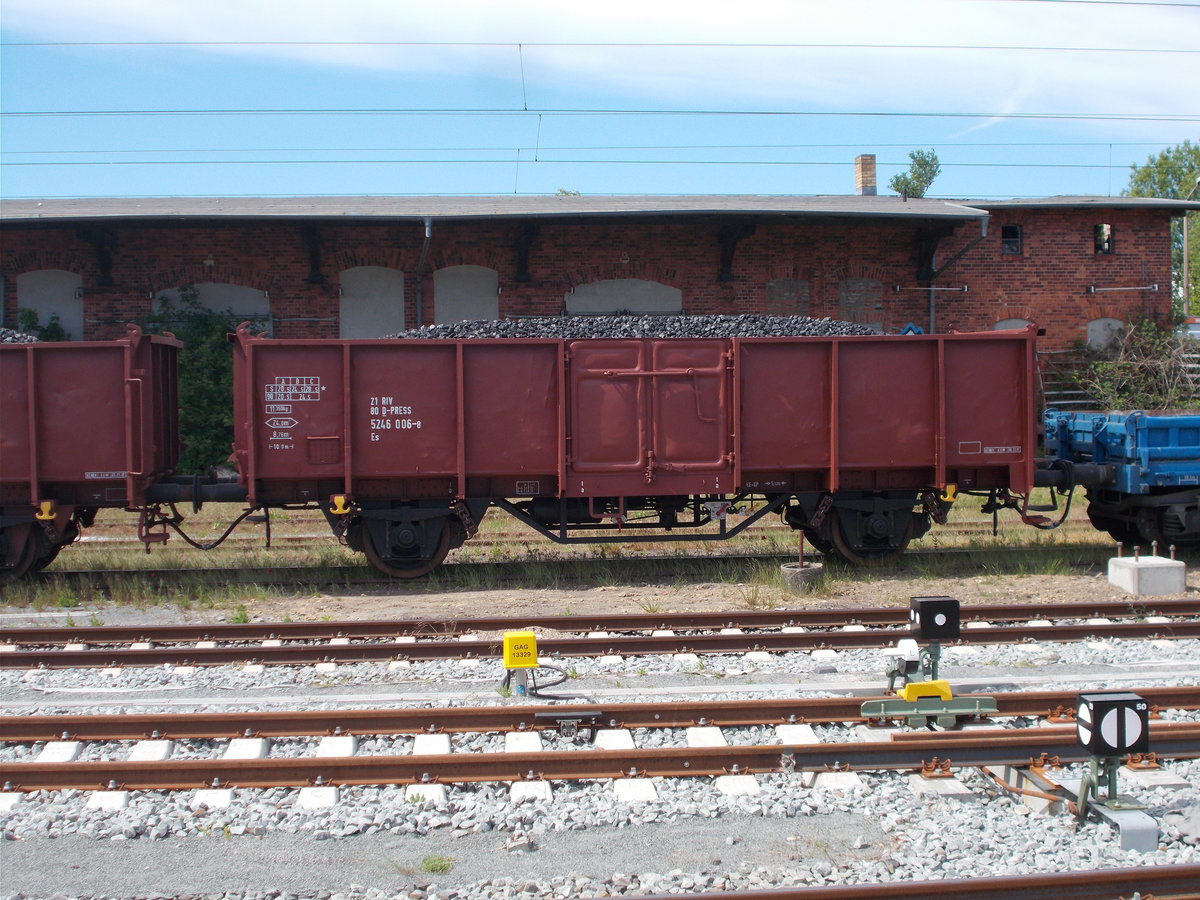 Mit Kohle beladener Es,am 25.Mai 2018,in Bergen/Rügen.