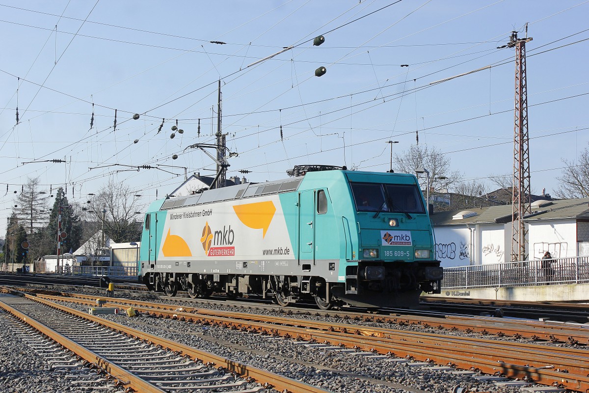 mkb 185 609-5 in Düsseldorf Rath, am 27.02.2016.