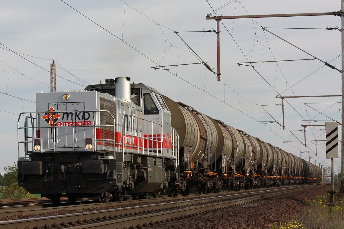 MKB V19 am 19.10.13 mit einem Kesselzug in Dedensen-Gümmer.