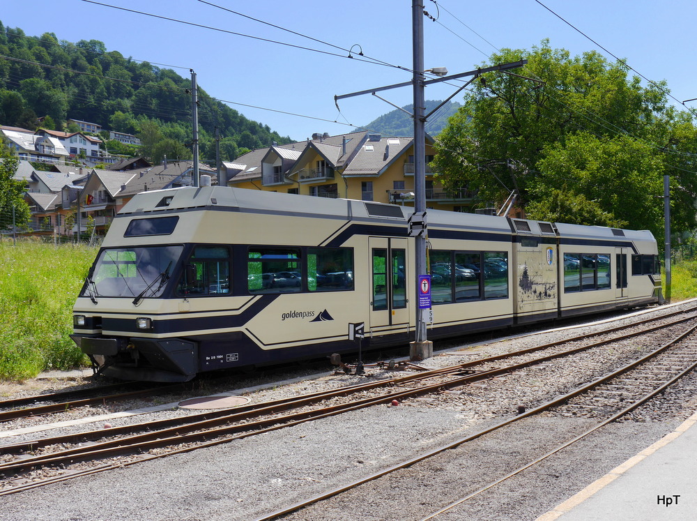 MOB / Goldenpass - Be 2/6 7004 in Blonay am 06.07.2014