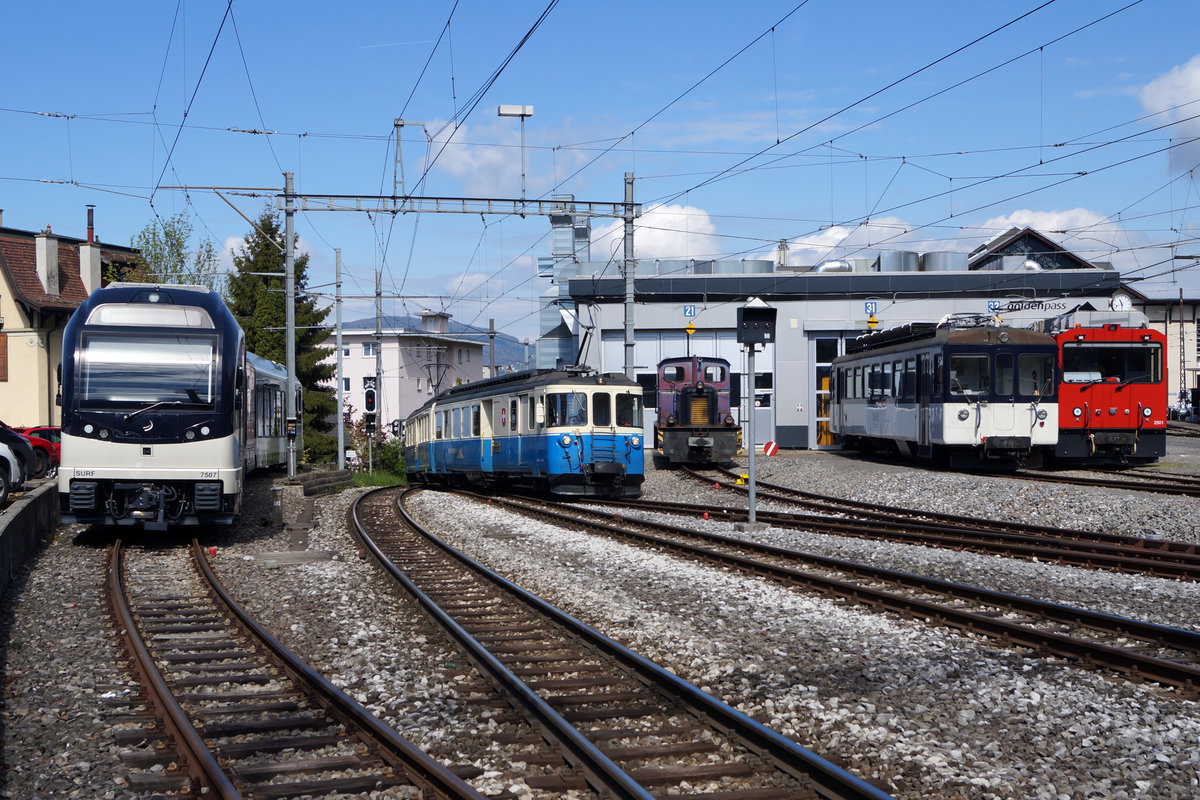 MOB: Fahrzeug Vielfalt in Chernex am 17. April 2017.
Foto: Walter Ruetsch