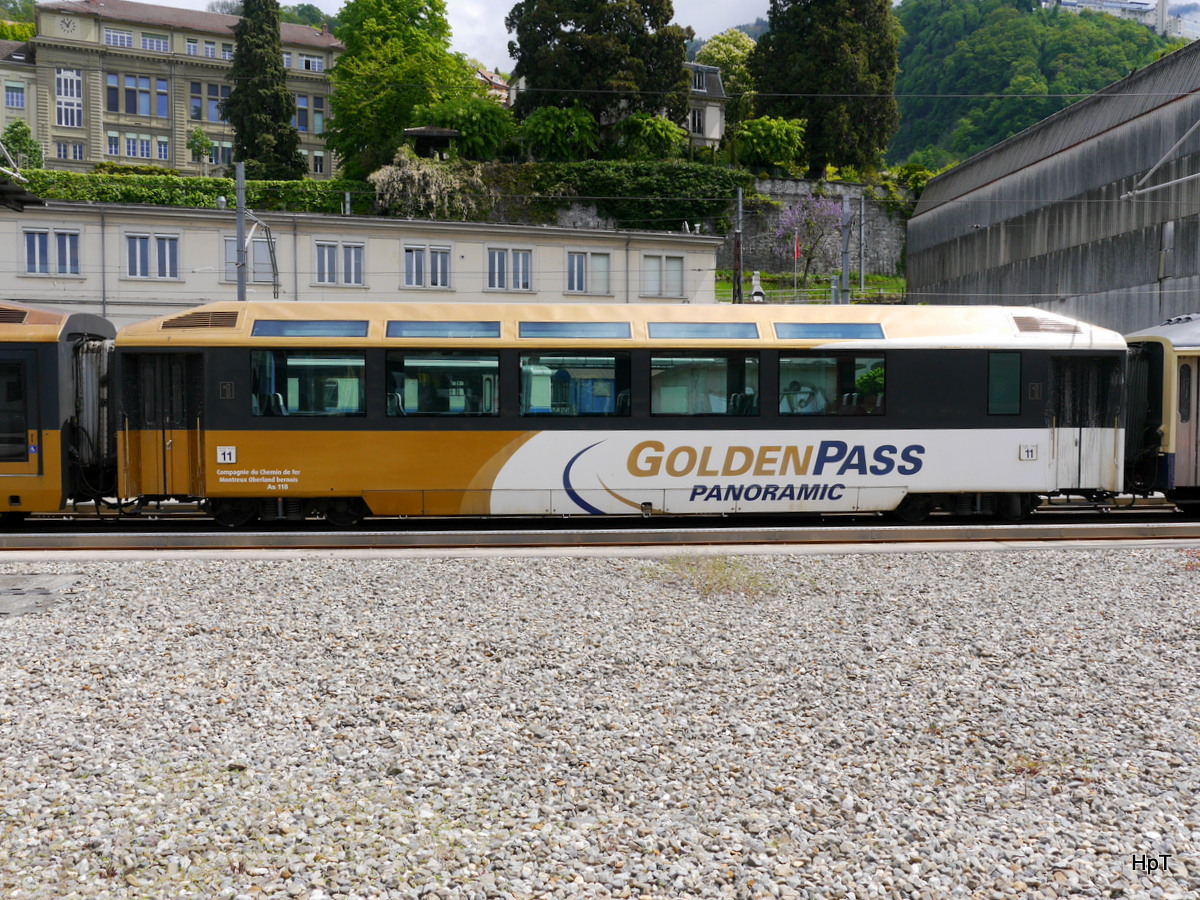 MOB - Personenwagen 1 Kl. As 118 in Montreux am 09.05.2017
