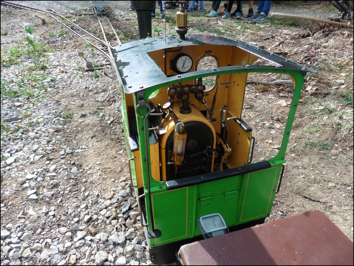 Model Dampflok BR213 in der Skansen Solvay Steinbrüche nahe Bubovice am 22.9.2018.