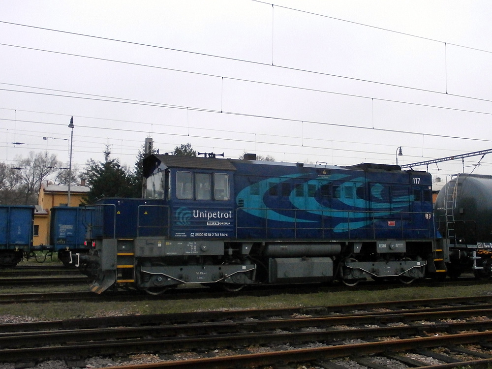 Modernisierte Reihe 741.7 (original BR 740) der UNIDO in Letohrad. (8.11.2014)