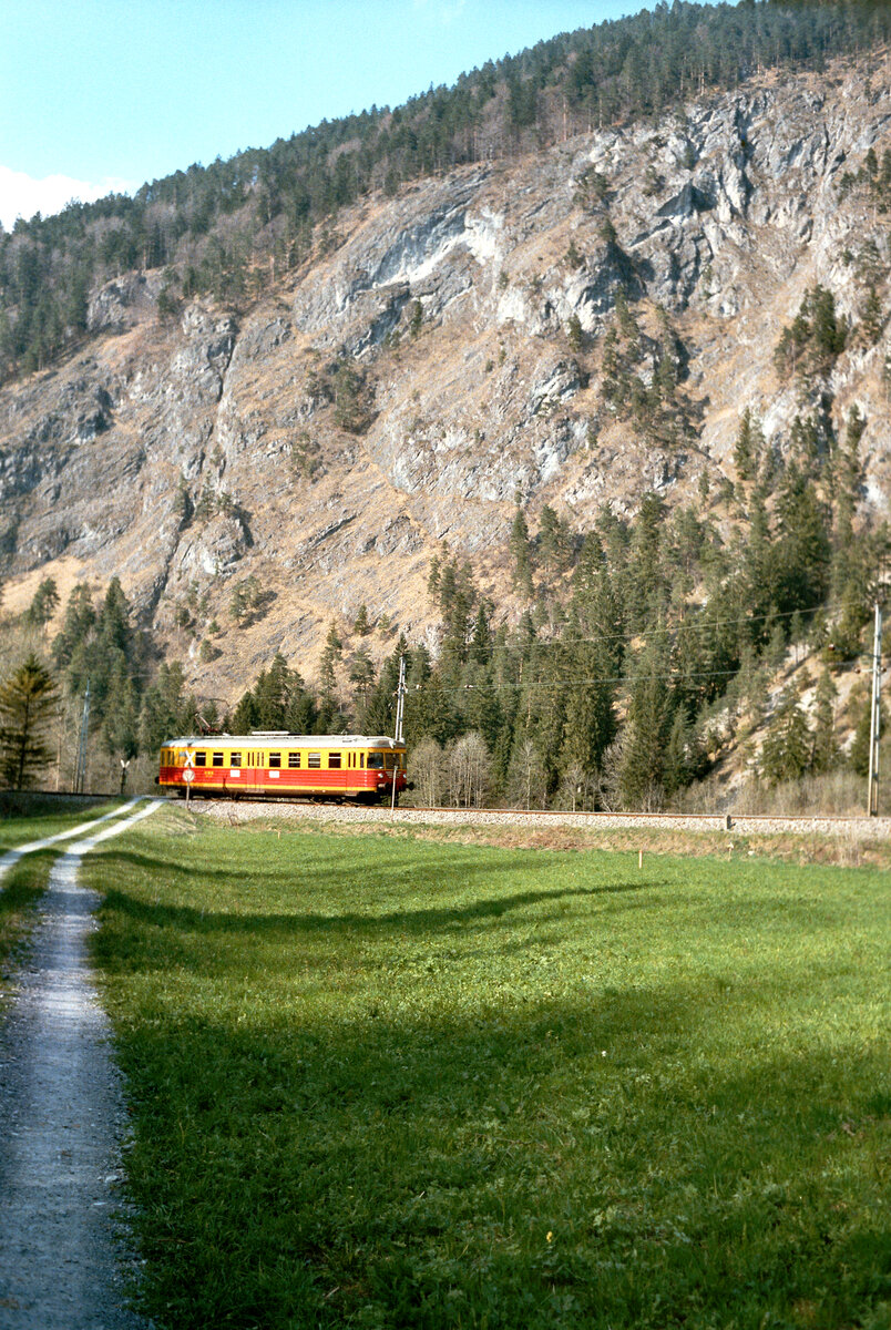 Montafonerbahn, ET 10.101 (von der Eilsener Kleinbahn erworben),  23.04.1984