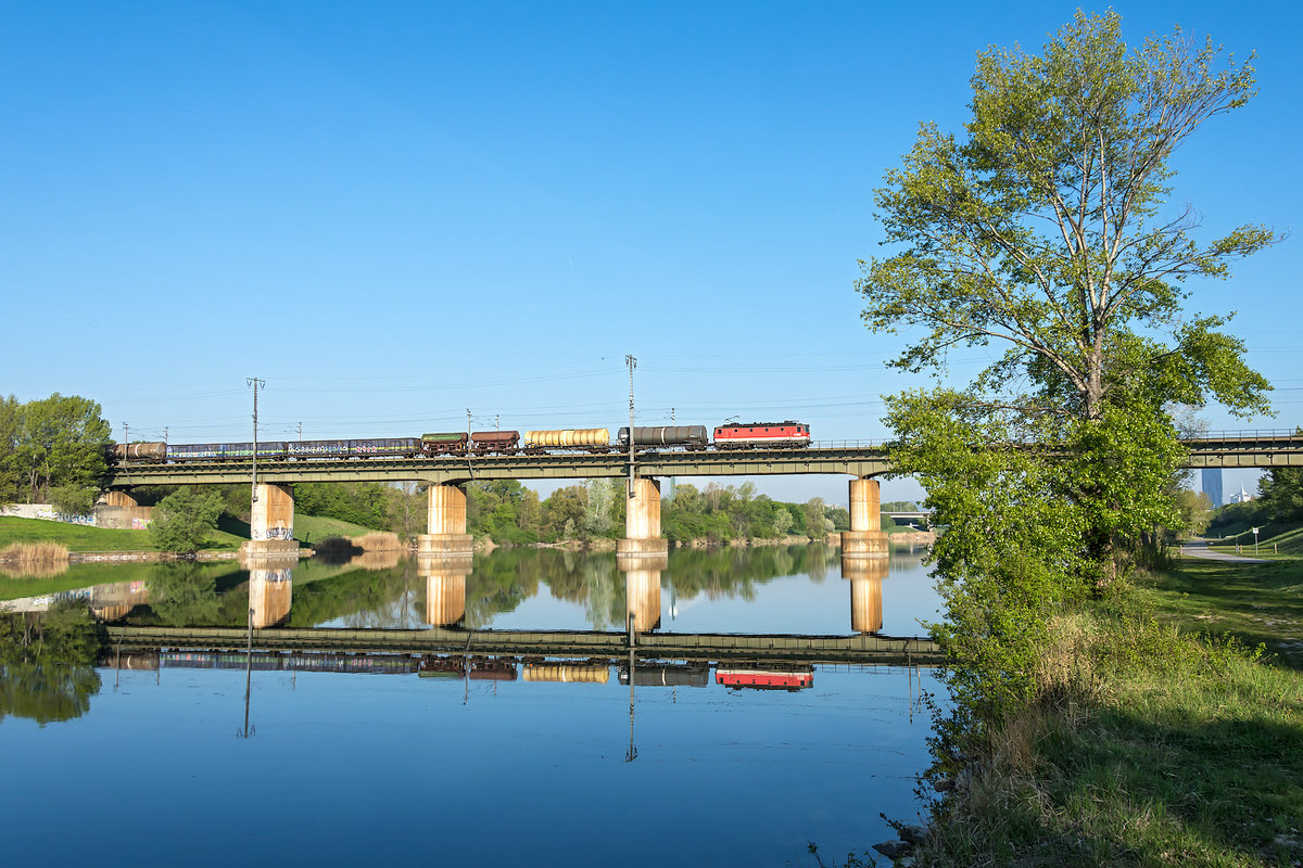 Morgenstimmung auf der Wiener Donauinsel, am 18.04.2019.