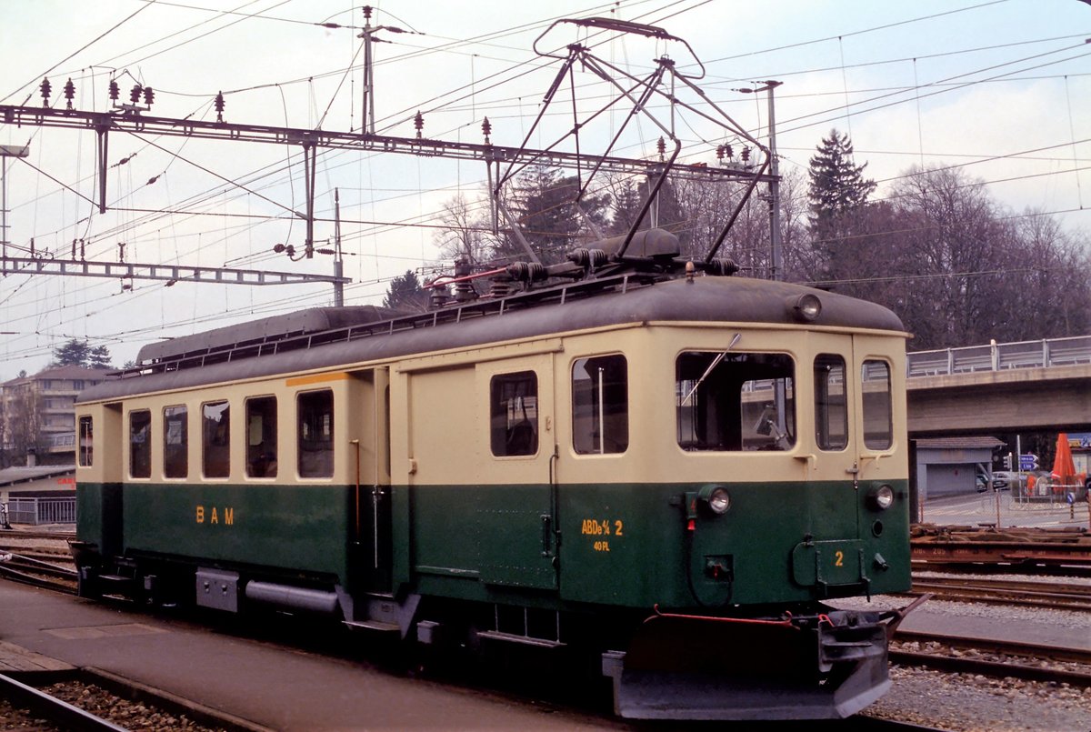 Morges April 1980. Digitalisiert von einer Kodak-Folie.