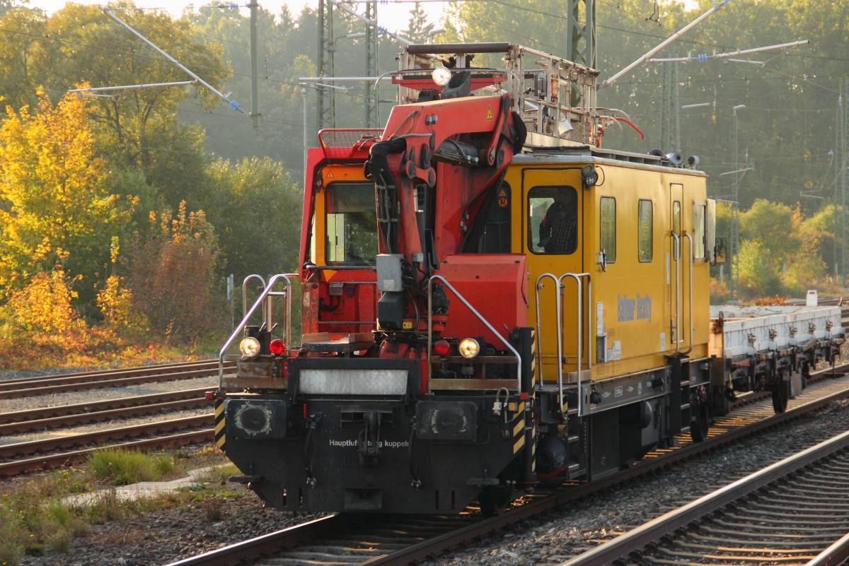 Motorturmwagen BB Rail in Hochstadt/ Marktzeuln am 07.10.2013.